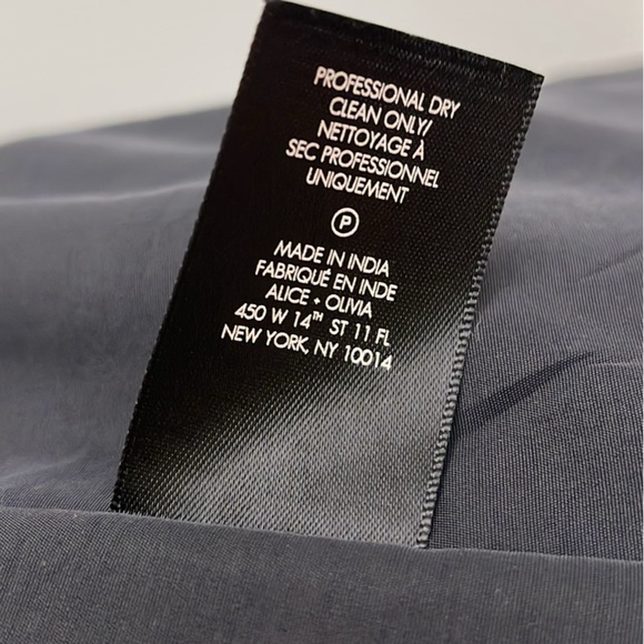 NWT Dress by Alice + Olivia Black Velvet Lindsey Pouf Dress (Sz 4) - Picture 7 of 13